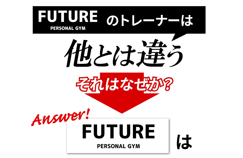 FUTURE PERSONAL GYM のトレーナーは他とは違う